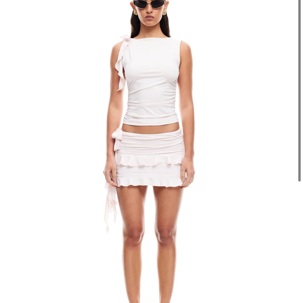 Revolve Lioness Pink rendezvous skirt set